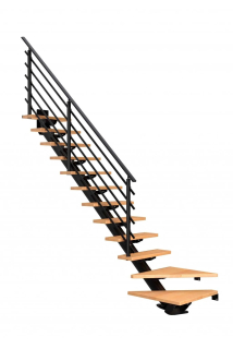 DOLLE SYDNEY - modulové schody 1/4 zat. do 315 cm, zábradlí PURE